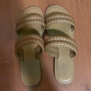 Light brown Sandles size nine and a half